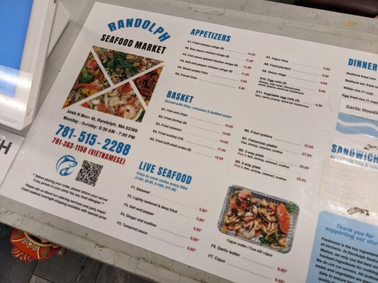 Menu photo 1 Randolph Seafood Market Randolph, MA Menu photo 1 Randolph Seafood Market Randolph, MA