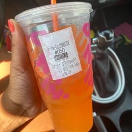 Mango passionfruit refresher, I like sugar
