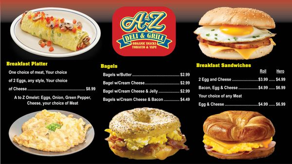 Menu photo 2 A - Z Deli and Grill Hope Mills, NC Menu photo 2 A - Z Deli and Grill Hope Mills, NC