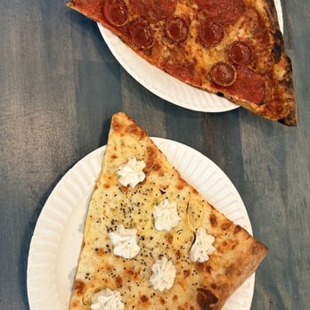 Dough Cheese Sauce - Classic pepperoni and the white pie - Pizza Near Me - Reno, Nevada Dough Cheese Sauce - Classic pepperoni and the white pie - Pizza Near Me - Reno, Nevada