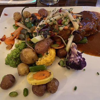 The Dish Room - Artful presentation of a seriously good pork chop! - New American Near Me - Burlington, Colorado The Dish Room - Artful presentation of a seriously good pork chop! - New American Near Me - Burlington, Colorado