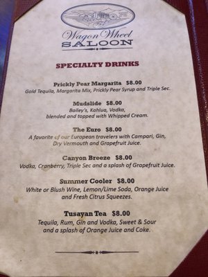 Menu photo 6 Wagon Wheel Saloon Grand Canyon, AZ Menu photo 6 Wagon Wheel Saloon Grand Canyon, AZ