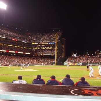 Oracle Park - Visitor Dugout view - Stadiums & Arenas Near Me - San Francisco, California