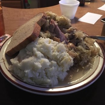 Meat's Opera Haus - Porkhocks and Kraut w/ Potatoes! - Bars Near Me - Saint Nazianz, Wisconsin