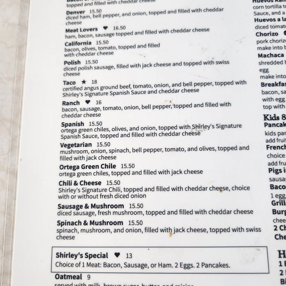 Shirley's Kitchen - Menu - Diners Near Me - La Mesa, California Shirley's Kitchen - Menu - Diners Near Me - La Mesa, California