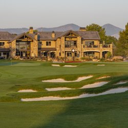 Golf course view of the newly built clubhouse at Columbine.