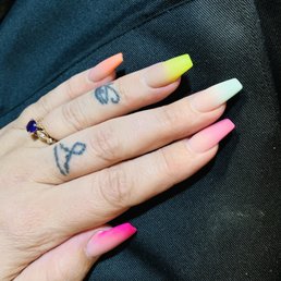 Ombré matte finish they glow in the dark