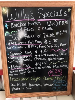 Menu photo 3 Willy's Wieners Kissimmee, FL