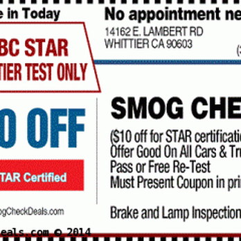 Abc Smog Test Only - Smog Check Stations Near Me - Whittier, California