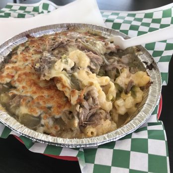 Mac & Cheezary - Colorado Favorite, the pulled park and green chili go well with the mac and cheese - Comfort Food Near Me - Wheat Ridge, Colorado Mac & Cheezary - Colorado Favorite, the pulled park and green chili go well with the mac and cheese - Comfort Food Near Me - Wheat Ridge, Colorado