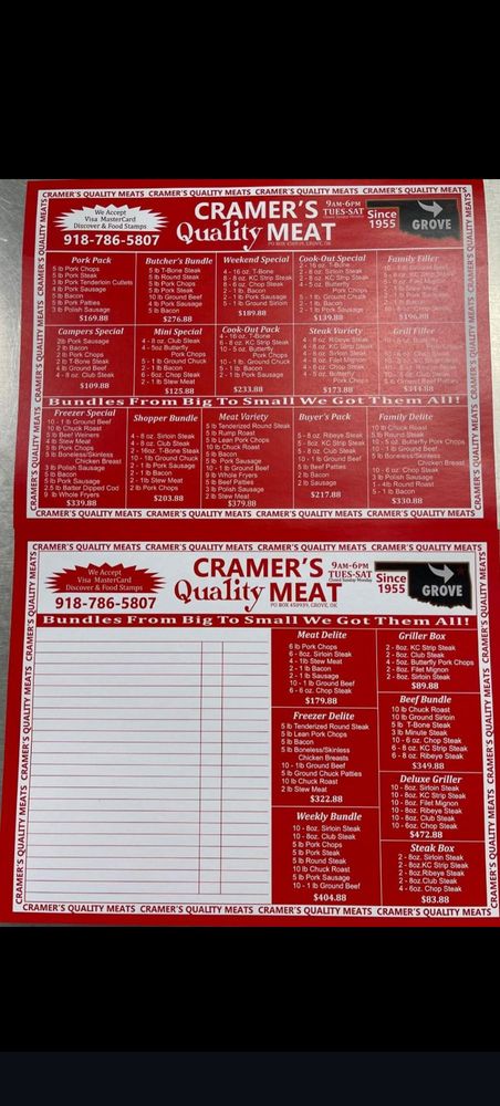 Cramer Quality Meats Logo