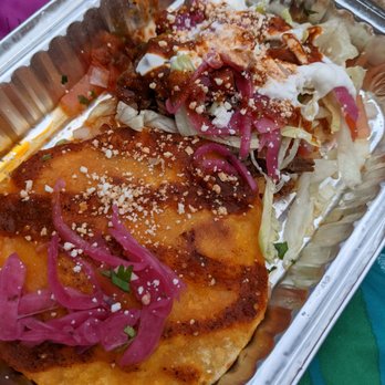 Casa Birria NYC - Mulita (left) and tostada (right) - Food Trucks Near Me - New York, New York Casa Birria NYC - Mulita (left) and tostada (right) - Food Trucks Near Me - New York, New York