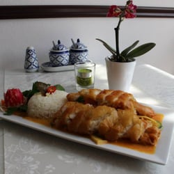 Jade Wok - Gaeng Pad mit panierter Hühnerbrust