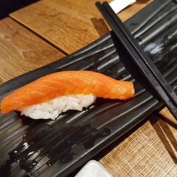 Shiro - Salmon nigri sushi - Japanese Near Me - Vancouver, British Columbia Shiro - Salmon nigri sushi - Japanese Near Me - Vancouver, British Columbia