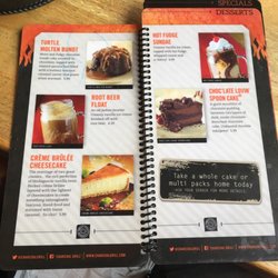 Charcoal Grill & Rotisserie - Dessert menu