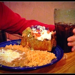 El Jardin Restaurant - The largest chimichanga I've ever seen.