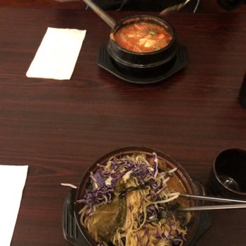 Kimchi House - Tofu soup up top and ramen (sorry it was cut at the bottom) - Korean Near Me - Seattle, Washington