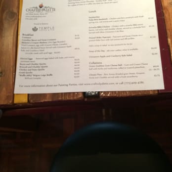 Crafted Palette - Breakfast & Lunch Menu - Coffee & Tea Near Me - Reno, Nevada
