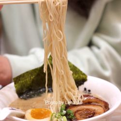 Kajiken - Tonkotsu Shoyu Ramen ($16) - thin noodles in soy sauce pork broth, topped with pork belly chashu, soft boiled egg, menma, nori and scallion