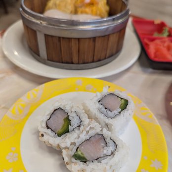Spin & Savor - Yellowtail Jalapeño Roll. - Conveyor Belt Sushi Near Me - Rochester, New York Spin & Savor - Yellowtail Jalapeño Roll. - Conveyor Belt Sushi Near Me - Rochester, New York
