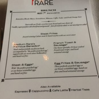 Medium Rare - Brunch menu - Steakhouses Near Me - Bethesda, Maryland Medium Rare - Brunch menu - Steakhouses Near Me - Bethesda, Maryland
