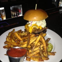 The Lyme Grill - Burger topped with pulled pork and coke slaw. Freaking amazing! Pork was super tender and tasty.