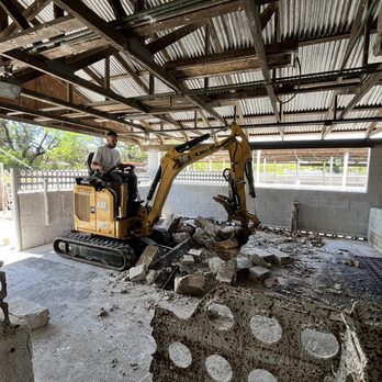JK Select Services - Set 2 pic 3 Starting demo with excavator. - Masonry/Concrete Near Me JK Select Services - Set 2 pic 3 Starting demo with excavator. - Masonry/Concrete Near Me