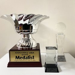 New Star Trophy - Golf trophies for COWAY's annual golf tournament.