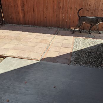 Monroe Masonry - New paver pathway from new concrete patio - Masonry/Concrete Near Me Monroe Masonry - New paver pathway from new concrete patio - Masonry/Concrete Near Me