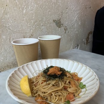 Davelle - Uni Tomato Spaghetti - Japanese Near Me - New York, New York Davelle - Uni Tomato Spaghetti - Japanese Near Me - New York, New York