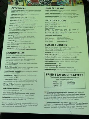 Menu photo 2 Vickery's Bar & Grill Mount Pleasant, SC Menu photo 2 Vickery's Bar & Grill Mount Pleasant, SC