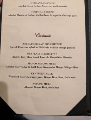 Menu photo 3 Angeli's Restaurant Naperville, IL