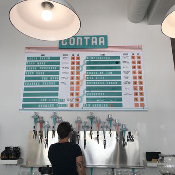 Contra Coffee & Tea - Menu board July 2018 - Coffee & Tea Near Me - Orange, California