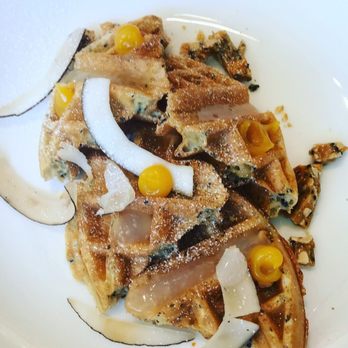 Blue Duck Tavern - Black sesame waffle - New American Near Me - Washington, DC, District of Columbia Blue Duck Tavern - Black sesame waffle - New American Near Me - Washington, DC, District of Columbia