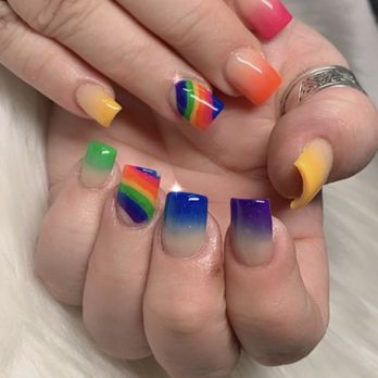 Amazing Nails & Spa - My Mom and her fun colors!!!! - Nail Salons Near Me - Tracy, California