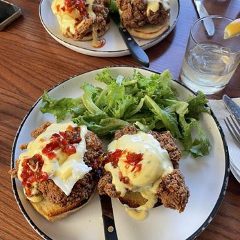 Shy Bird - Chicken Benedict - Salad Near Me - Boston, Massachusetts