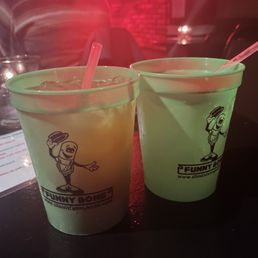 two cups of drink two cups of drink