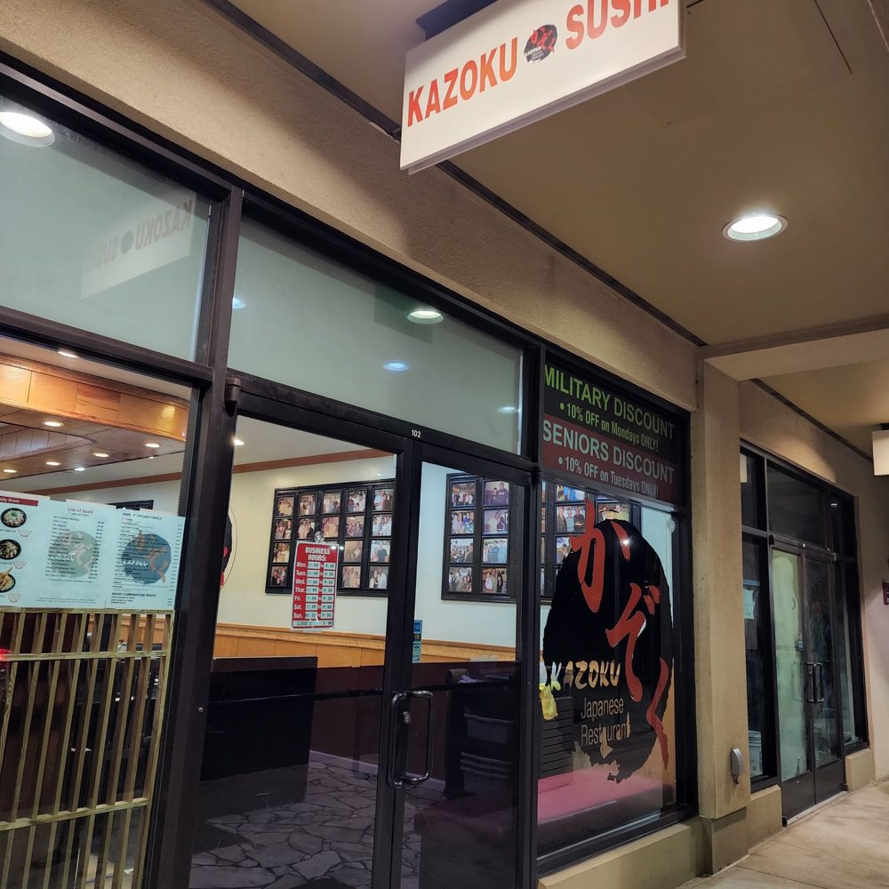 Kazoku Sushi - Outside - Front Entrance - Sushi Bars Near Me - Kapolei, Hawaii Kazoku Sushi - Outside - Front Entrance - Sushi Bars Near Me - Kapolei, Hawaii