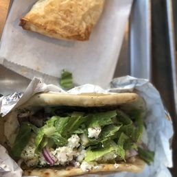 Gyro and a cheese pie
