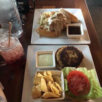 Lunch. Supper! - Pomegranate mimosa, The Crab Nebula Sandwich, Chicken & Waffle - New American Near Me - Richmond, Virginia Lunch. Supper! - Pomegranate mimosa, The Crab Nebula Sandwich, Chicken & Waffle - New American Near Me - Richmond, Virginia