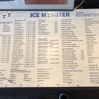 Ice Monster - Menu - Juice Bars & Smoothies Near Me - Walnut Creek, California Ice Monster - Menu - Juice Bars & Smoothies Near Me - Walnut Creek, California