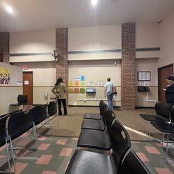 Texas Department of Public Safety - Waiting area and kiosks along the wall