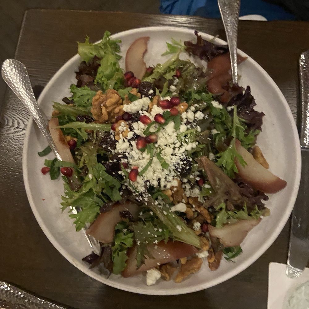 Parkside 23 - Salad with wine, poached pears - New American Near Me - Brookfield, Wisconsin