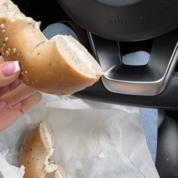 5th Ave Bagelry - Blueberry bagel with cream cheese - Bagels Near Me - Buena Park, California