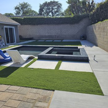ekologe - New synthetic grass, concrete and full pool remodel. - General Contractors Near Me