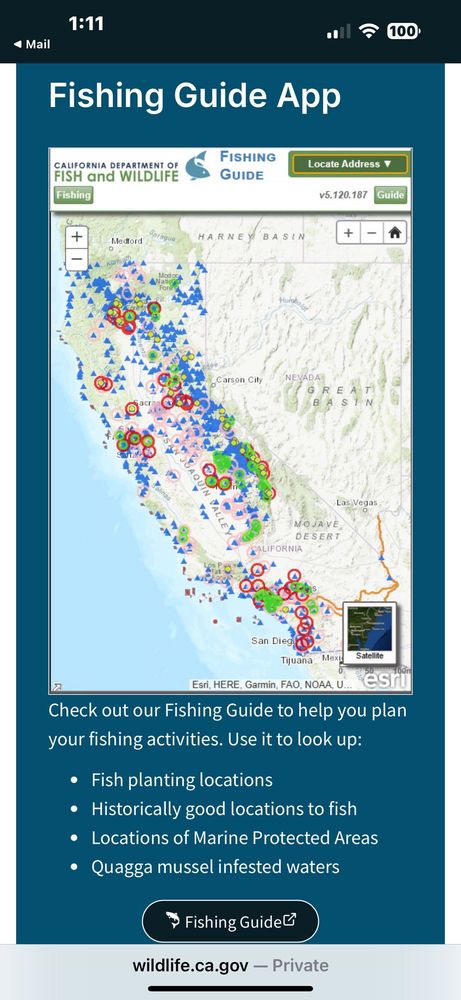 CALIFORNIA DEPT OF FISH AND WILDLIFE