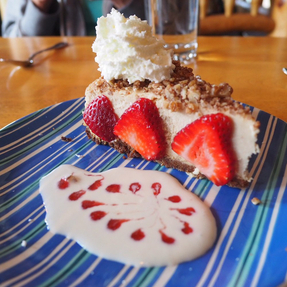 Fiddle River Restaurant - Peacan cheesecake - Seafood Near Me - Jasper, Alberta Fiddle River Restaurant - Peacan cheesecake - Seafood Near Me - Jasper, Alberta