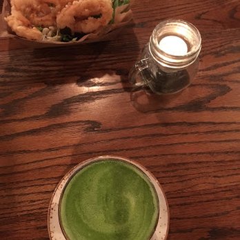 Namu - BIG FAN of their matcha (sufficiently filling) and love their calamari which sits on a bed of greens! - Korean Near Me - Durham, North Carolina