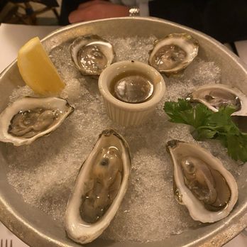 Cafe Luxembourg - Half Dozen Island Creek Oysters - New American Near Me - New York, New York Cafe Luxembourg - Half Dozen Island Creek Oysters - New American Near Me - New York, New York