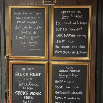 The Salisbury - Downstairs near bathroom. Fun humor. - Pubs Near Me - Covent Garden, XGL The Salisbury - Downstairs near bathroom. Fun humor. - Pubs Near Me - Covent Garden, XGL